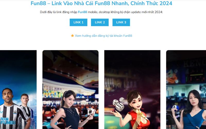 Link đăng nhập Fun88